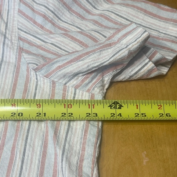 Marine Layer XL Striped Button Up Shirt One Pocket Short Sleeve - Picture 7 of 16